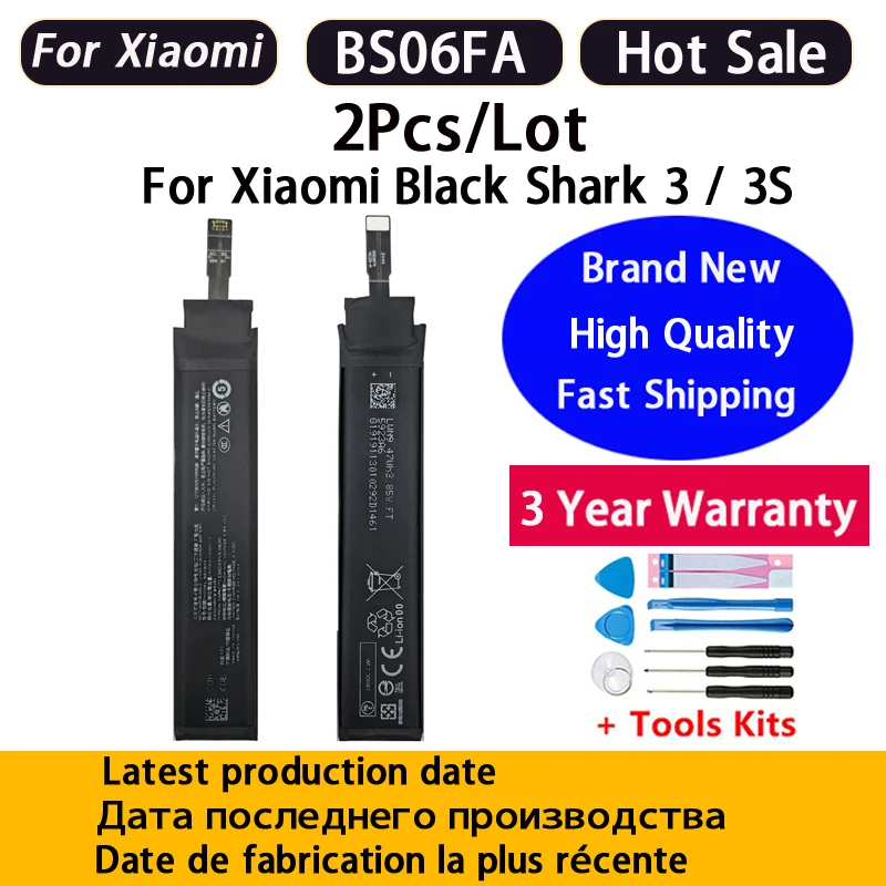 High Quality For Xiaomi BlackShark Black Shark 4Pro 4S 4 Pro / 5Pro 5RS 5S 1 2 3 5 Pro 3S 3Pro BS08FA BS10FA BS06FA Battery
