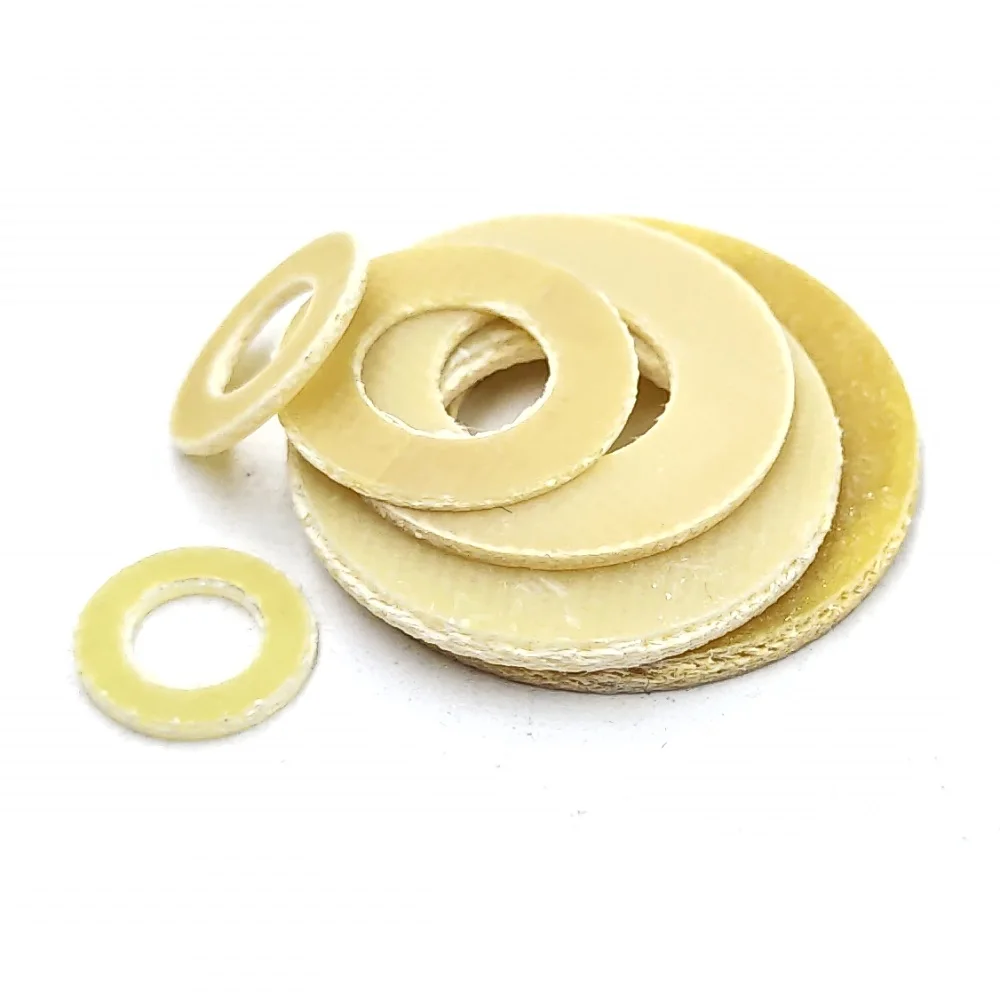 

100-1000pcs M1.6-m12 Bakelite Flat Washer Insulation Gasket Epoxy Resin Pad Meson Bakelite Gasket