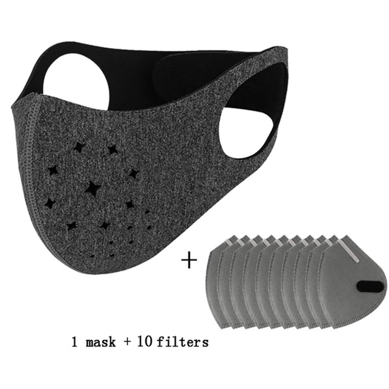 Winter Cycling Masks Filter Activated Carbon Anti-Pollution Mask Sport Mountain Road Cycling Dustproof Riding Masks Bike