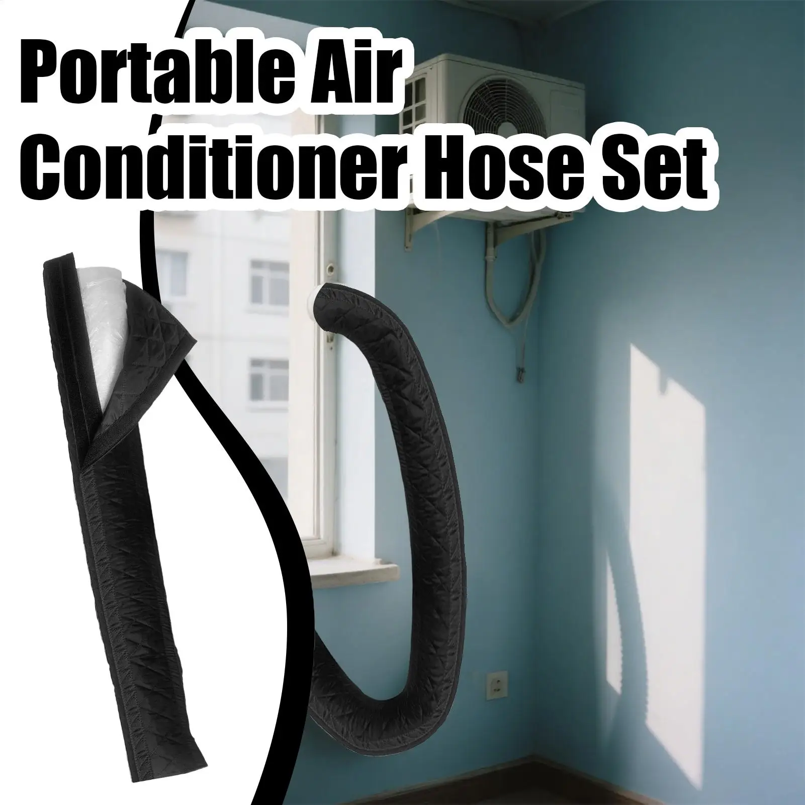 

Крышка шланга портативного кондиционера, изоляция шланга портативного кондиционера, теплоизолированная пленка, пыленепроницаемая для наружного вентиляционного отверстия