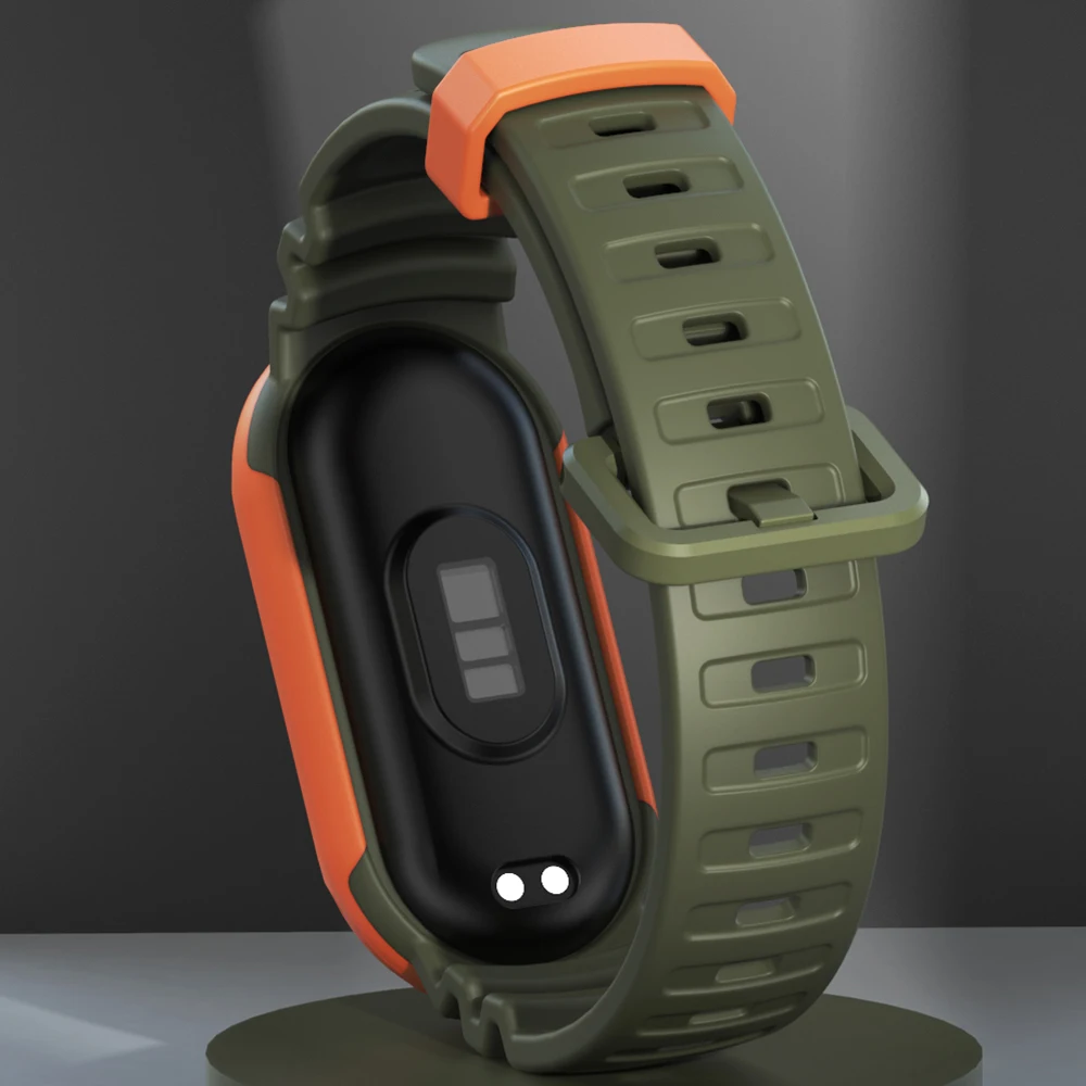 Universal Wristband Two Tone Sport GS Wind Watch Strap For Mi Band 7 6 5 Strap For Xiaomi Mi Band 7 Wrist Strap Correa Watch NFC