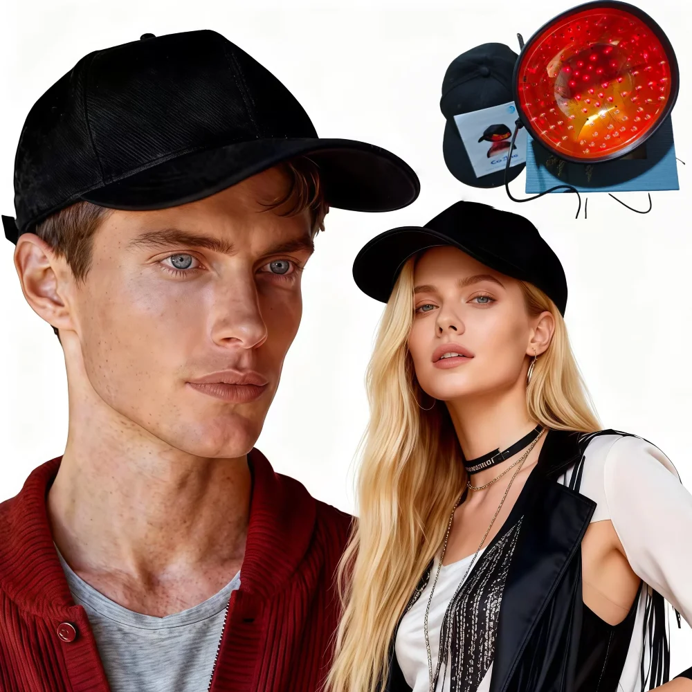 

Low Level Laser Therapy Cap 650nm, LLLT Hair Growth Device for Treating Thinning Hair and Baldness, Stimulates Hair Regrowth