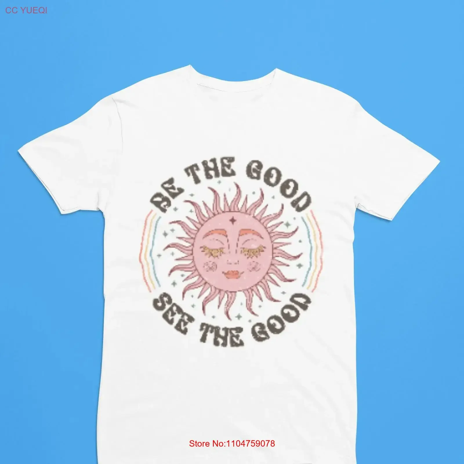Soyez le bien, voir les choses sous un autre angle est meilleur, t-shirt drôle avec motif 'aime-toi toi-même et les autres', sans coût supplémentaire, gentillesse, bonté, vintage, effet délavé