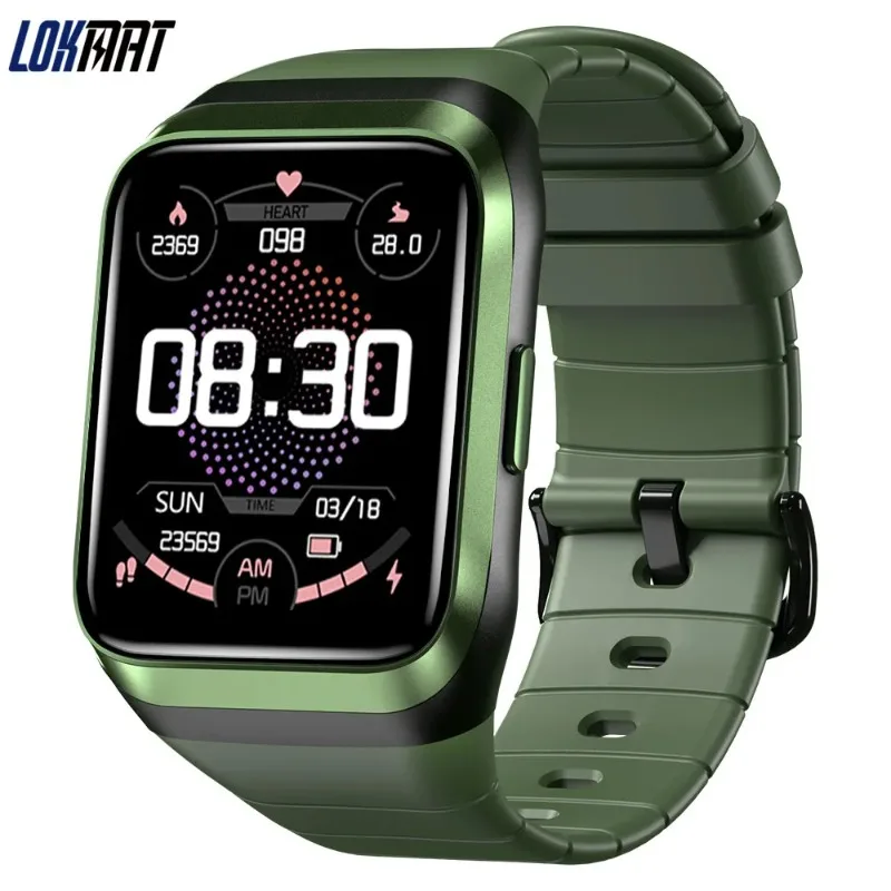 LOKMAT GPS Smart Watch Fitness Tracker IP68 Waterproof Smartwatch Men ZEUS 2 Full Touch Screen Tactical Clock for Android iOS