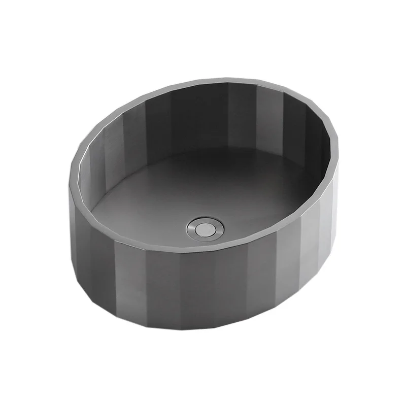 304 stainless steel wash basin oval table basin villa bar toilet washbasin single basin