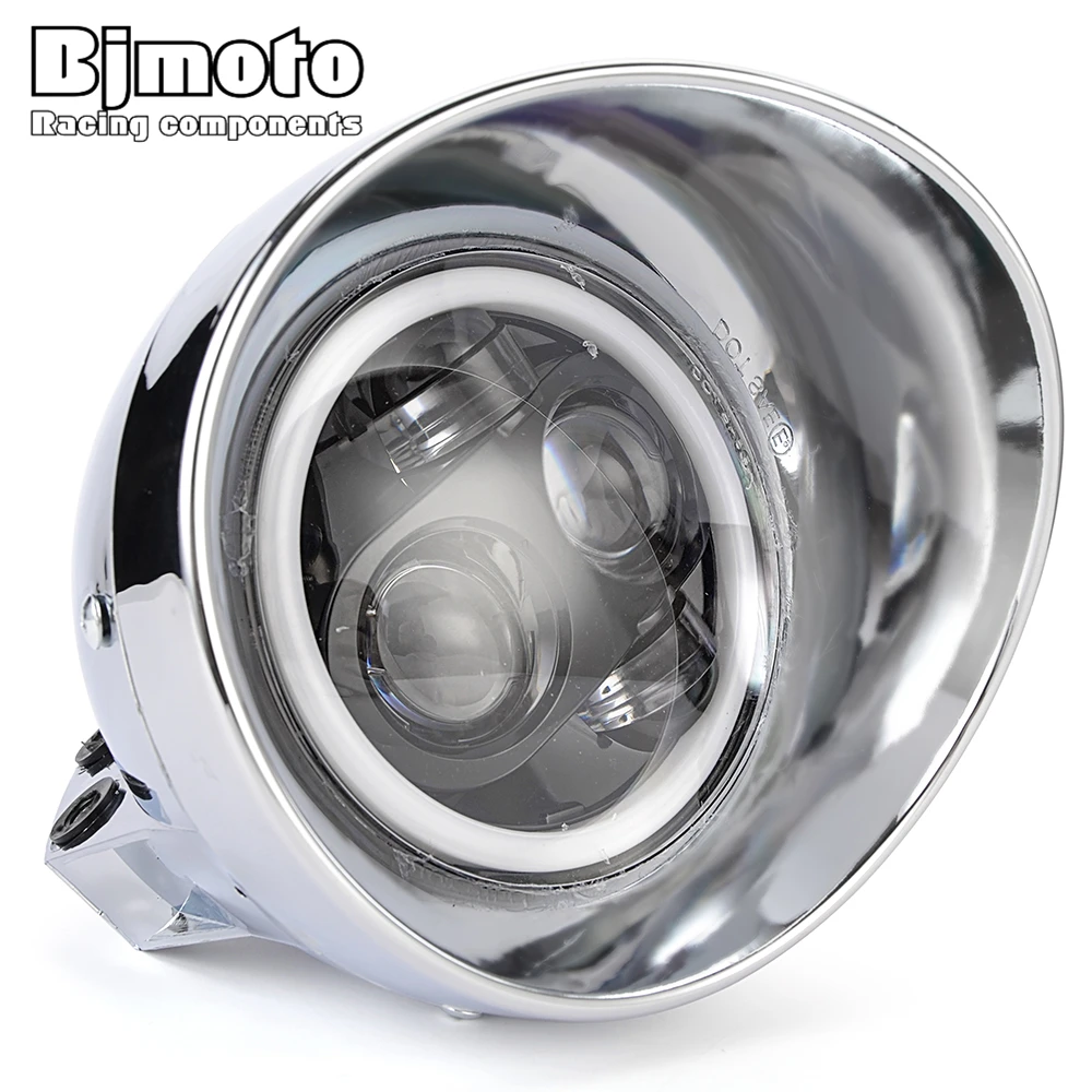 5.75 inch Motorcycle LED Headlight Universal Headlamp For Harley Sportster Dyna Honda Hayabusa Suzuki Kawasaki Bobbers Custom - Image 4