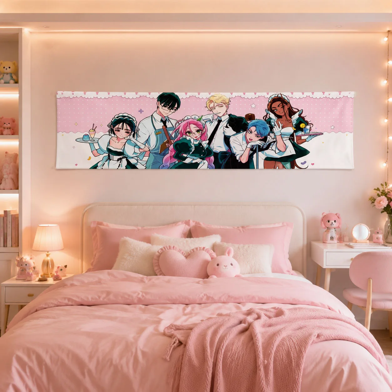 1 Stück A-Alien S-Stage Wandrolle Hängende Anime-Mädchen Tapisserie Wandbehang Schlafzimmer E-Sport-Raum Heimdekoration Geschenke – Detail 4