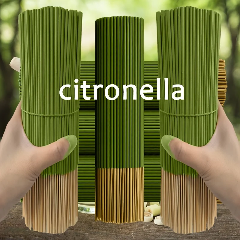 Varillas de Citronela y Hierba Limón de Larga Duración, Aroma Veraniego Artificial para el Hogar, Piscina, Actividades al Aire Libre, Purificador de Aire, Relajante