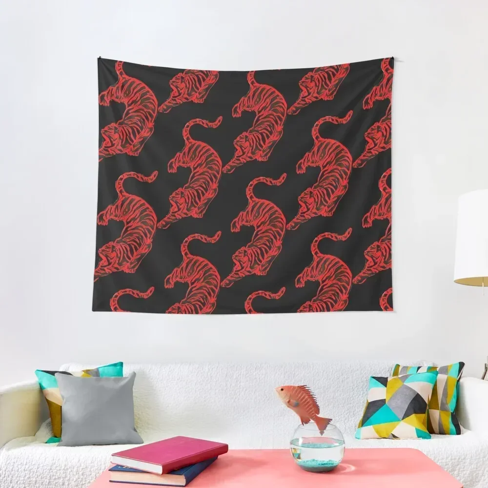 

Red Tiger Tapestry Aesthetic Room Decors Room Decor Cute Custom Home Decorations Tapestry