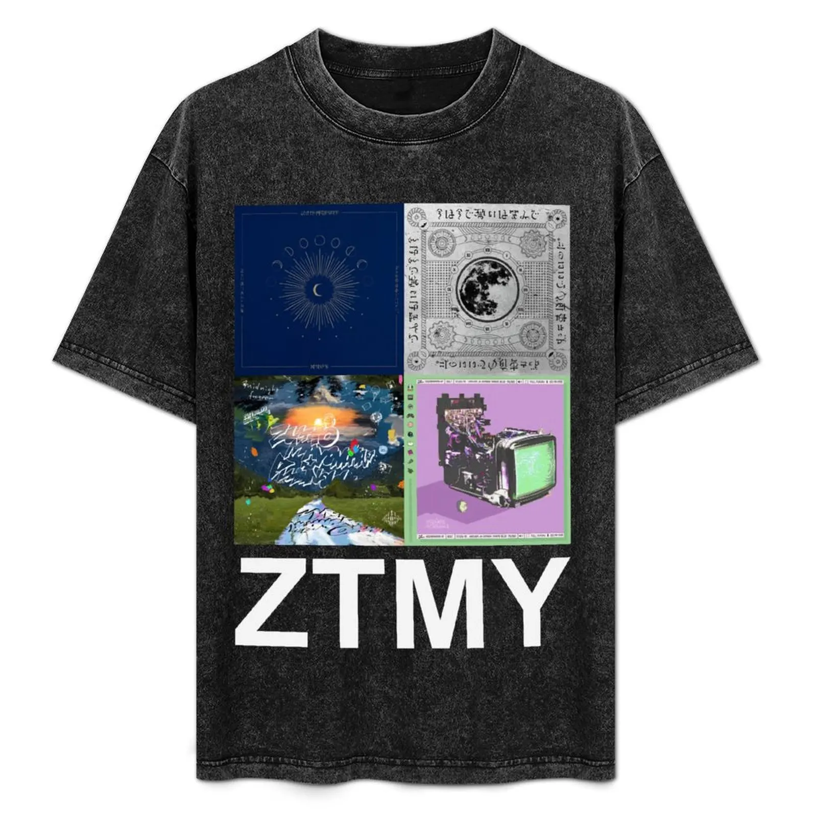 

Zutomayo Albums (white text ver.) T-Shirt Basic Solid Tee for Daily Use