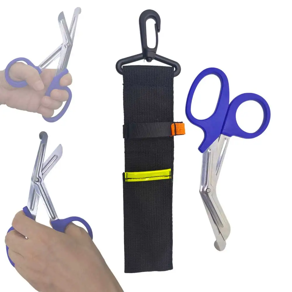 Dive Scissors Stainless Steel with Knife Sheath for Cutting Fishing Nets & Ropes Underwater Diver BCD Belt Scissors