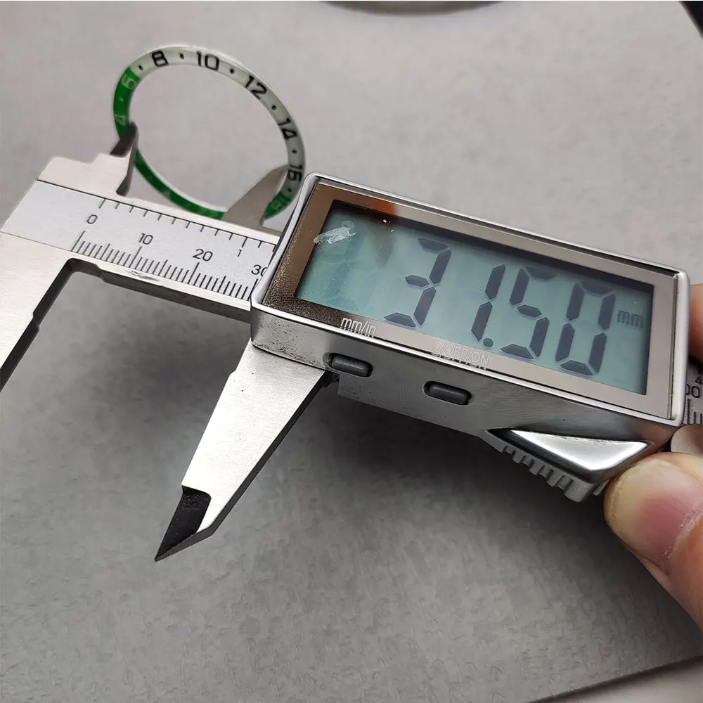 SKX007 الحافة إدراج 38 مللي متر الراتنج الدائري SKX011 الرياضة 5 SKX الحافة المسطحة SRPD رجل ساعة الحالات استبدال أجزاء ، حجم 38 مللي متر x 31.5 مللي متر