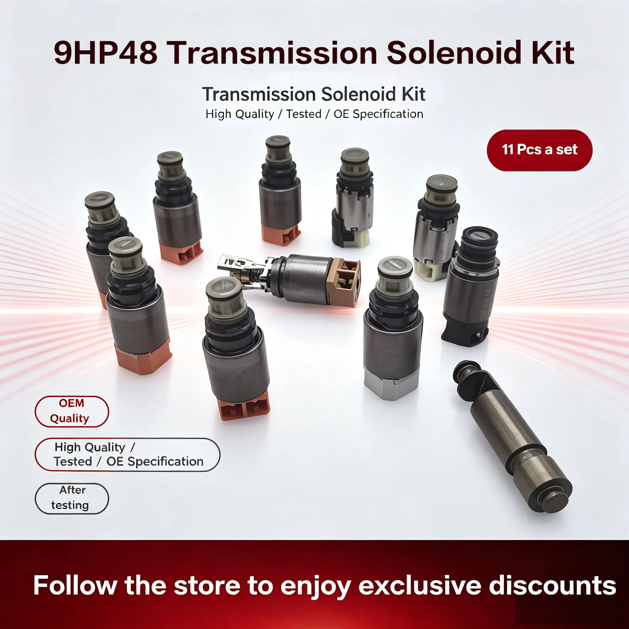 Brand New 9HP48 948TE Transmission Solenoid Kit 9‑Speed Gearbox For Land Rover Jeep Chrysler Acura Honda 2012‑2020
