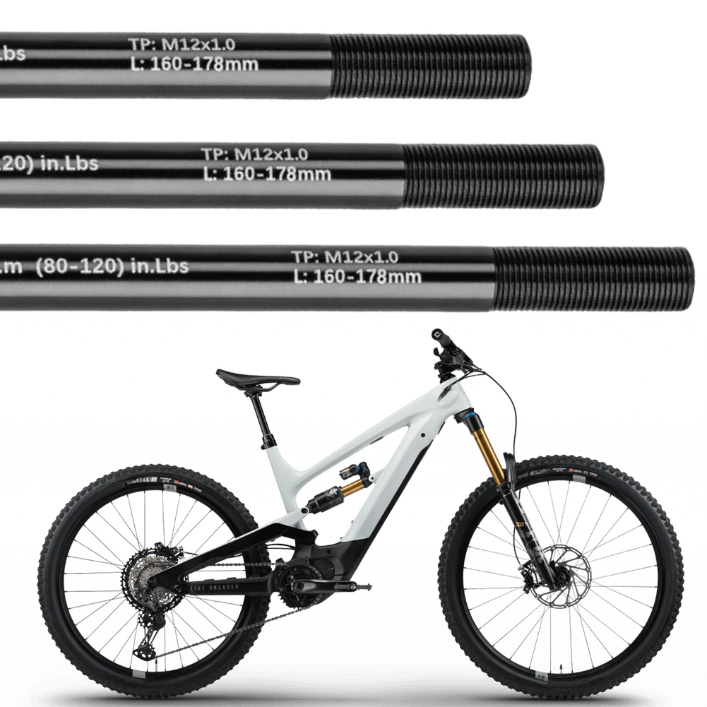 

Bicycle Trailer Thru Axle Adapter 160-178MM P1.0 Bike Front Fork Axle Bicycle Axle for Bicycle Trailer Hitchs