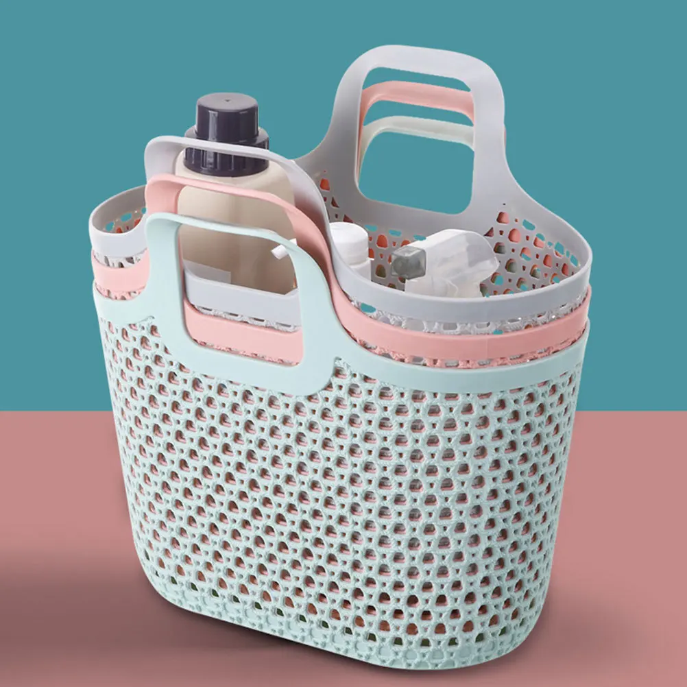 

2pcs Bathing Basket Storage Organizer Portable Shower Basket For Baby Clothing Towel Household Storage Tool Eco Friendly Space