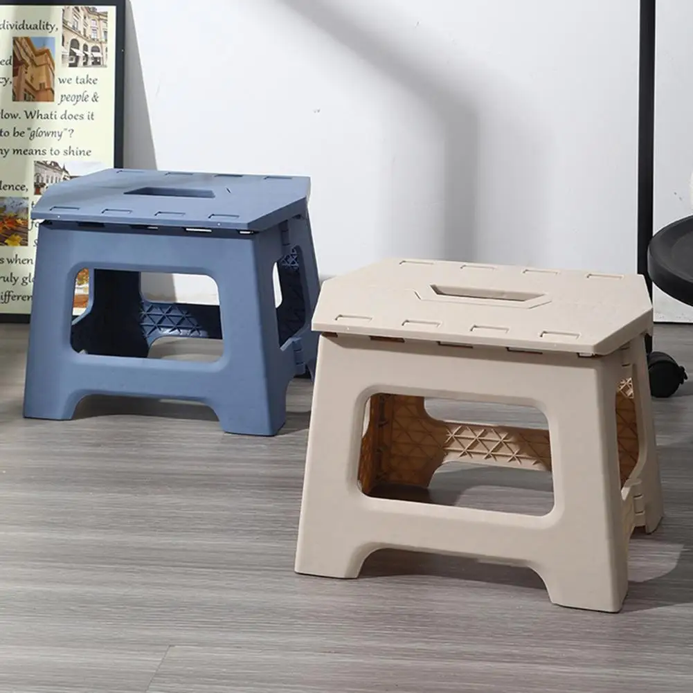 

Folding Bench for Toddlers Multifunctional Step Stool Portable Folding Bench with Safety Handle for Toddlers Seniors for Easy