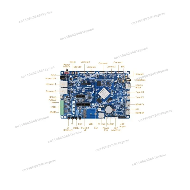 Suitable for Rockchip RK3588 Android Development Board Quad Cortex-A76 + Quad Cortex-A55 4gb LPDDR4 32gb