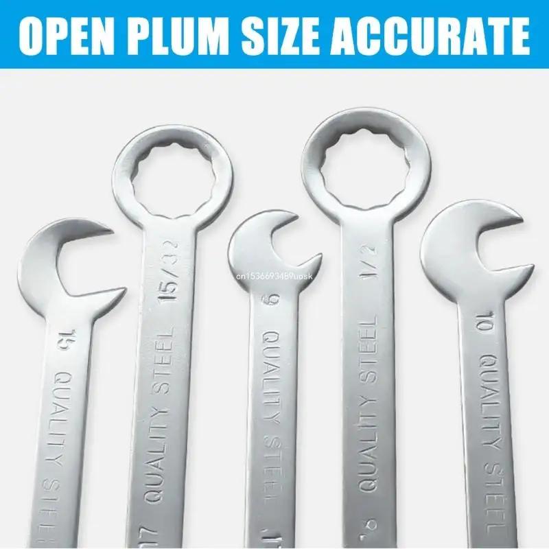 18Pcs 1-18mm Mini Box Wrench Set Open Double Purpose Combination Ratchet Wrench