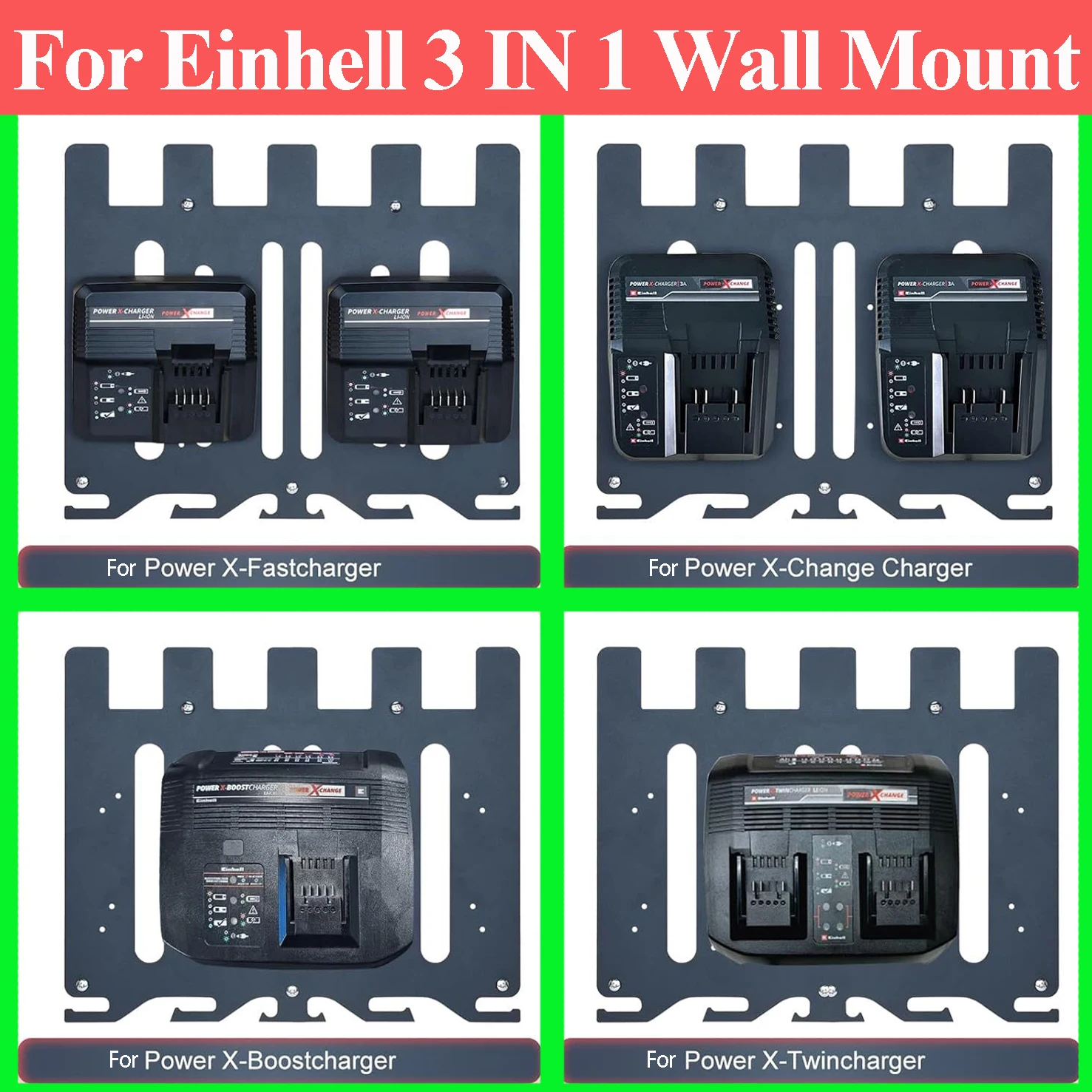 Battery Case Storage Rack Holder Wall Mount For Einhell 18V Li-ion Battery Charger Impact Drill Wrench Power Machine Screwdriver