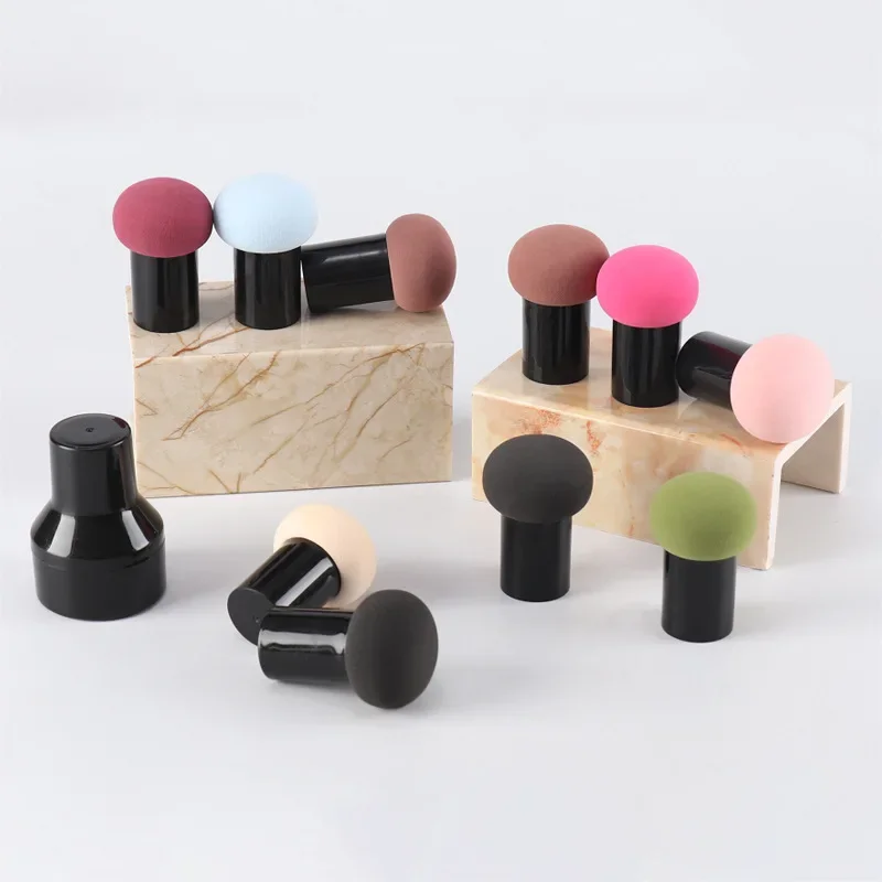 Paddestoel Hoofd Make-up Spons Cosmetische Bladerdeeg Make-up Blender met Opbergdoos Foundation Poeder Spons Vrouwen Beauty Tools Make Up