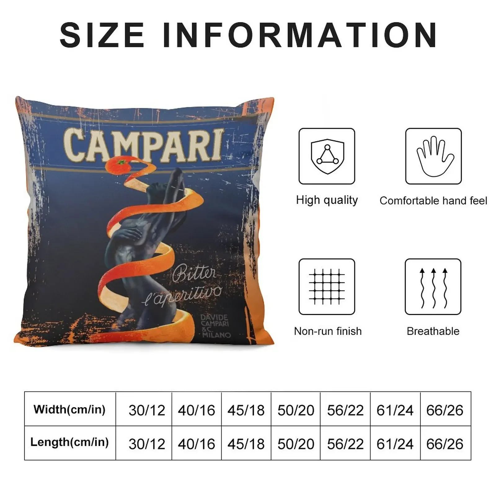 Campari Vintage Orange Peel Distressed Design Type 2 Throw Pillow sleeping pillows Room decorating items pillow