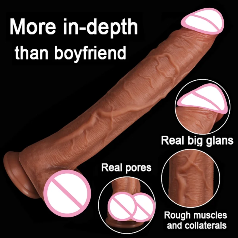 XXXL Realistic Long Dildo For Women Skin Feels Penis Thick Dildo With Suction Cup Small Dick Sex Toys For Women Men Lesbian