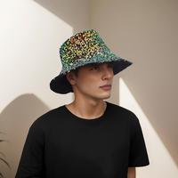 Sequined Bucket Hat Hip Hop Shiny Fisherman Cap Women Men Dance Party Kpop Trendy Sun Hat New For Outdoor Beach Travel 2025
