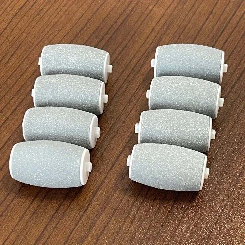 2/4/6/8pcs Electric foot scrubber replacement roller head, foot exfoliator for removing dead skin, to remove hard skin view 2