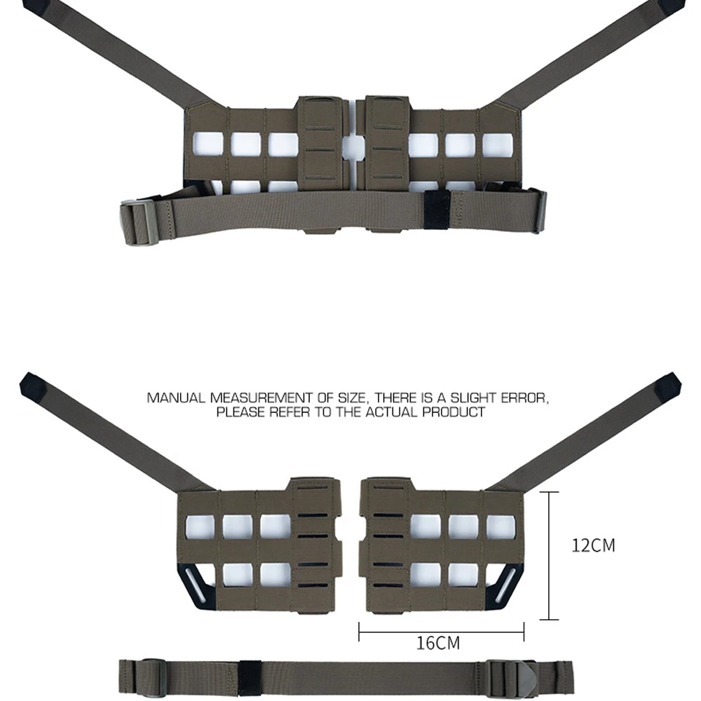 Tactical K solid color modular chest hanging expansion kit can be installed with M system accessories with quick release buckle
