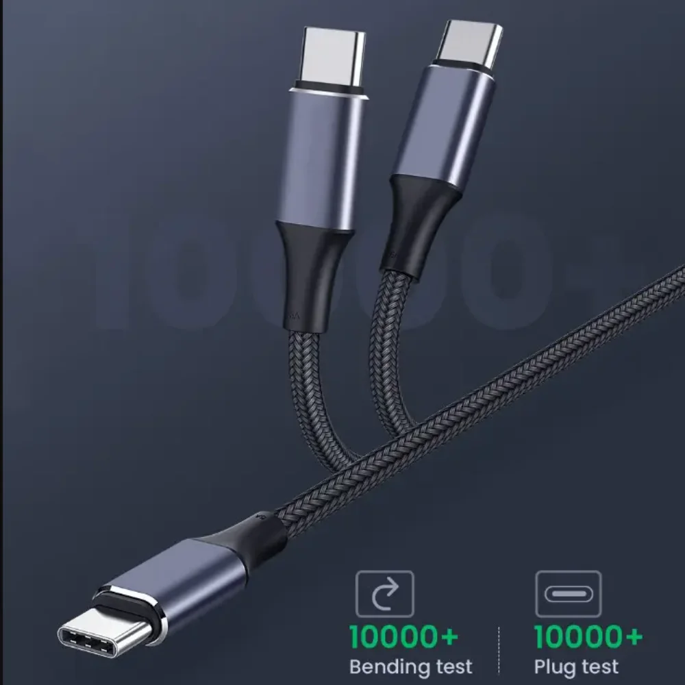 USB C to Type C Elbow 90 Degrees 100W Fast Charging Cable For Huawei Samsung Xiaomi QC 3.0 Quick Charge Data  cable 0.25/1/2/3m