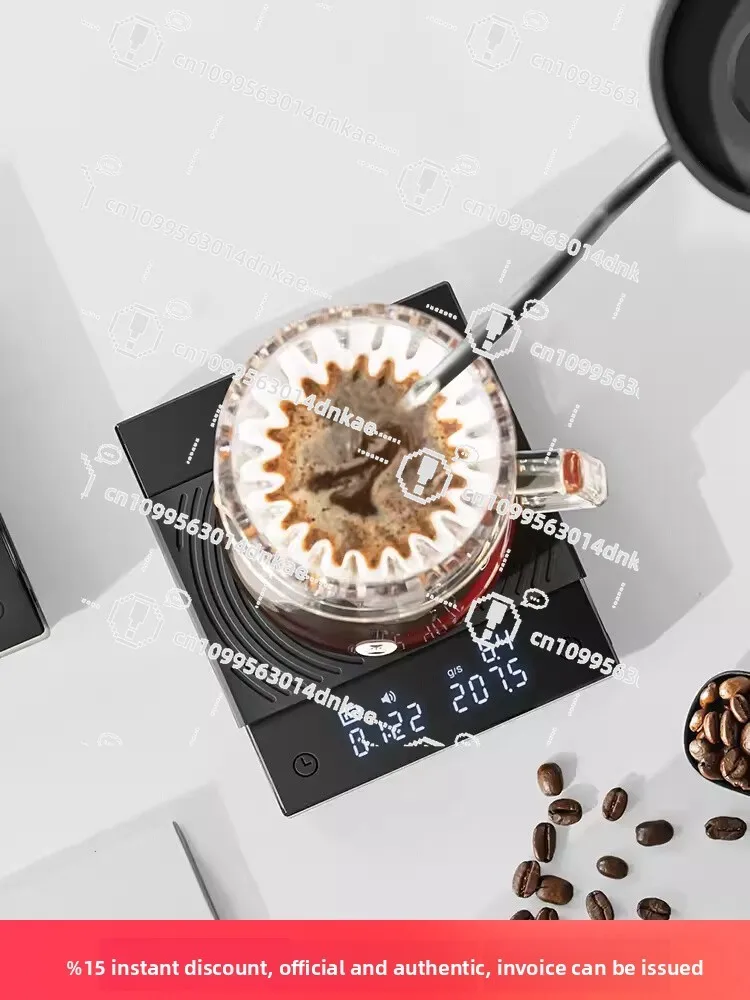 C2 Coffee Electronic Scale Italian Hand-brewed Coffee Scale Household Coffee Beans Weighing and Timing Automatic