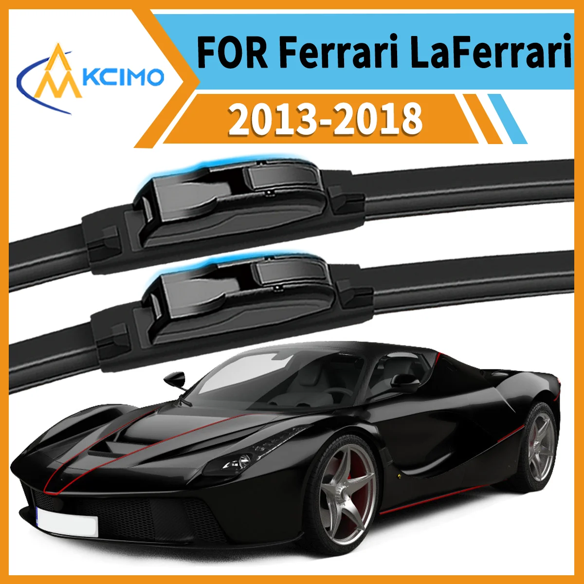 

Drive Confidently 2PCS Premium Wiper Blades for Ferrari LaFerrari F150 2013-2018 All-Season Clarity Strong Frame Smooth Wipe