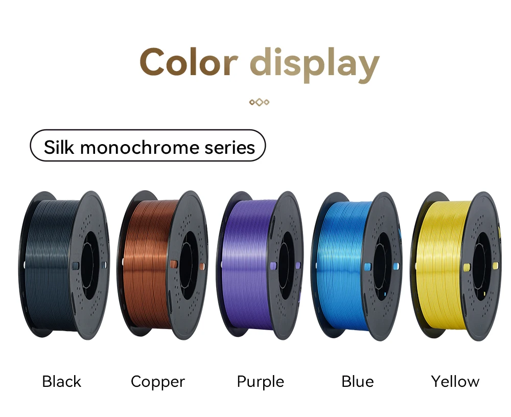 KINGROON 5 kg Seiden-PLA-Filament, 1,75 mm, 1 kg dreifarbiges Seiden-PLA-3D-Drucker-Filament, ordentlich gewickelt, mehrfarbige Regenbogen-3D-Filamente – Detail 15