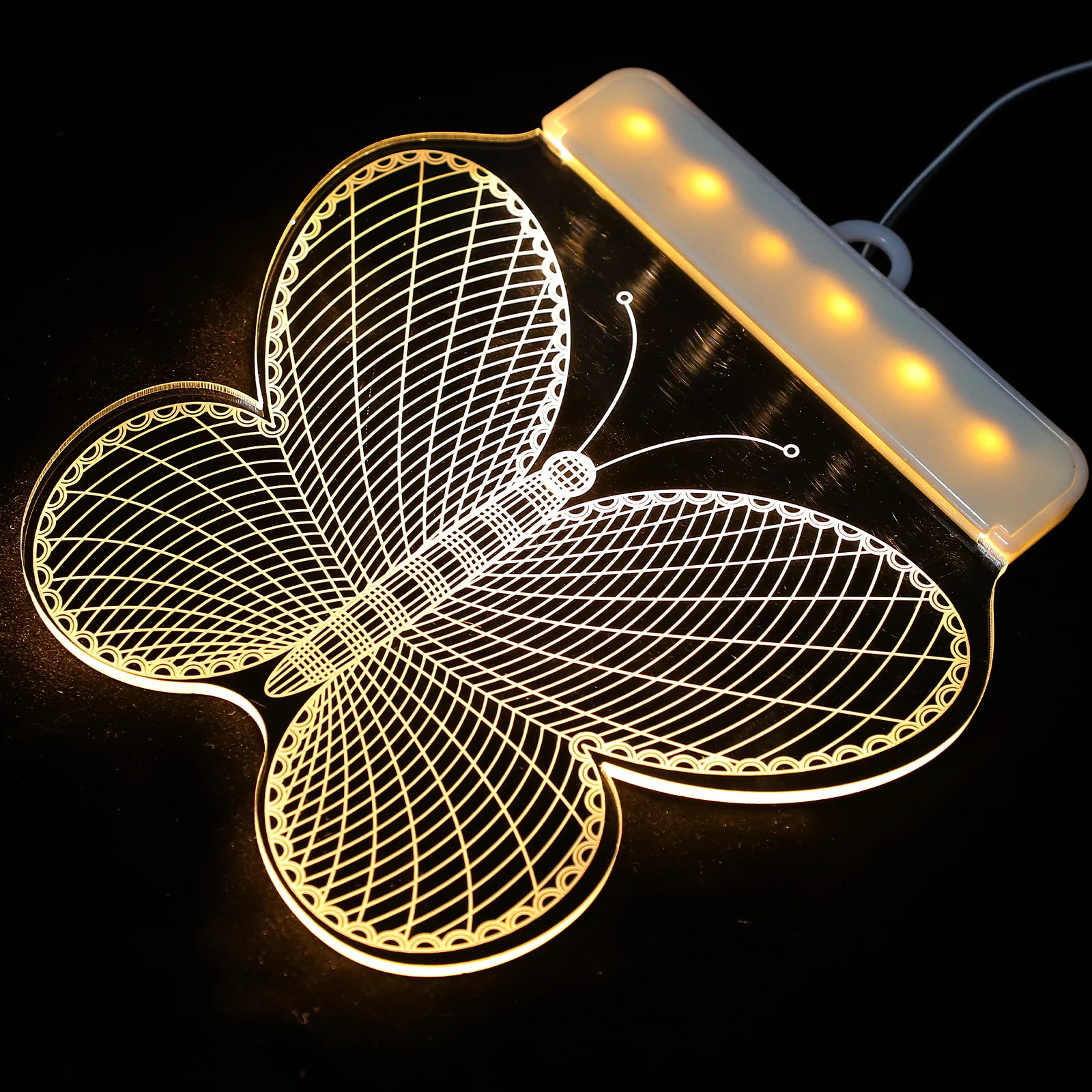 1 مجموعة الإبداعية شنقا ضوء 3D تصميم LED مصباح للزينة نافذة عرض ضوء الليل غرفة نوم عطلة غرفة ديكور