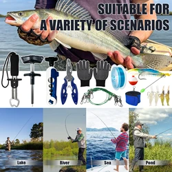 FREE FISHER Kit de accesorios de pesca: anzuelos y giratorios