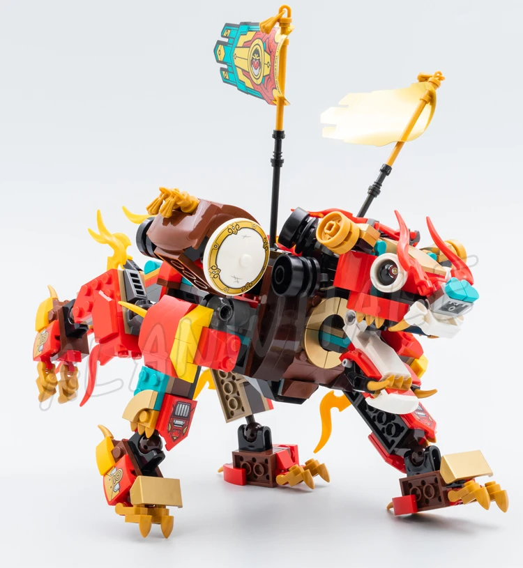 518pcs Monkie Kid Monkey Lion Guardian Robotic Spider Queen Chinese Legend 60044 Building Blocks Sets Compatible With Model