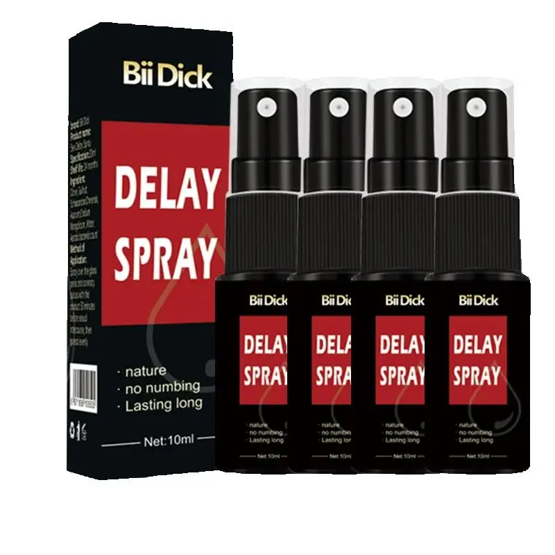 4 piezas de spray sexual Stud 100 de 10 ml, potente producto para retrasar la eyaculación, extensor de pene, antiejaculación precoz, agrandamiento del pene, prolongación