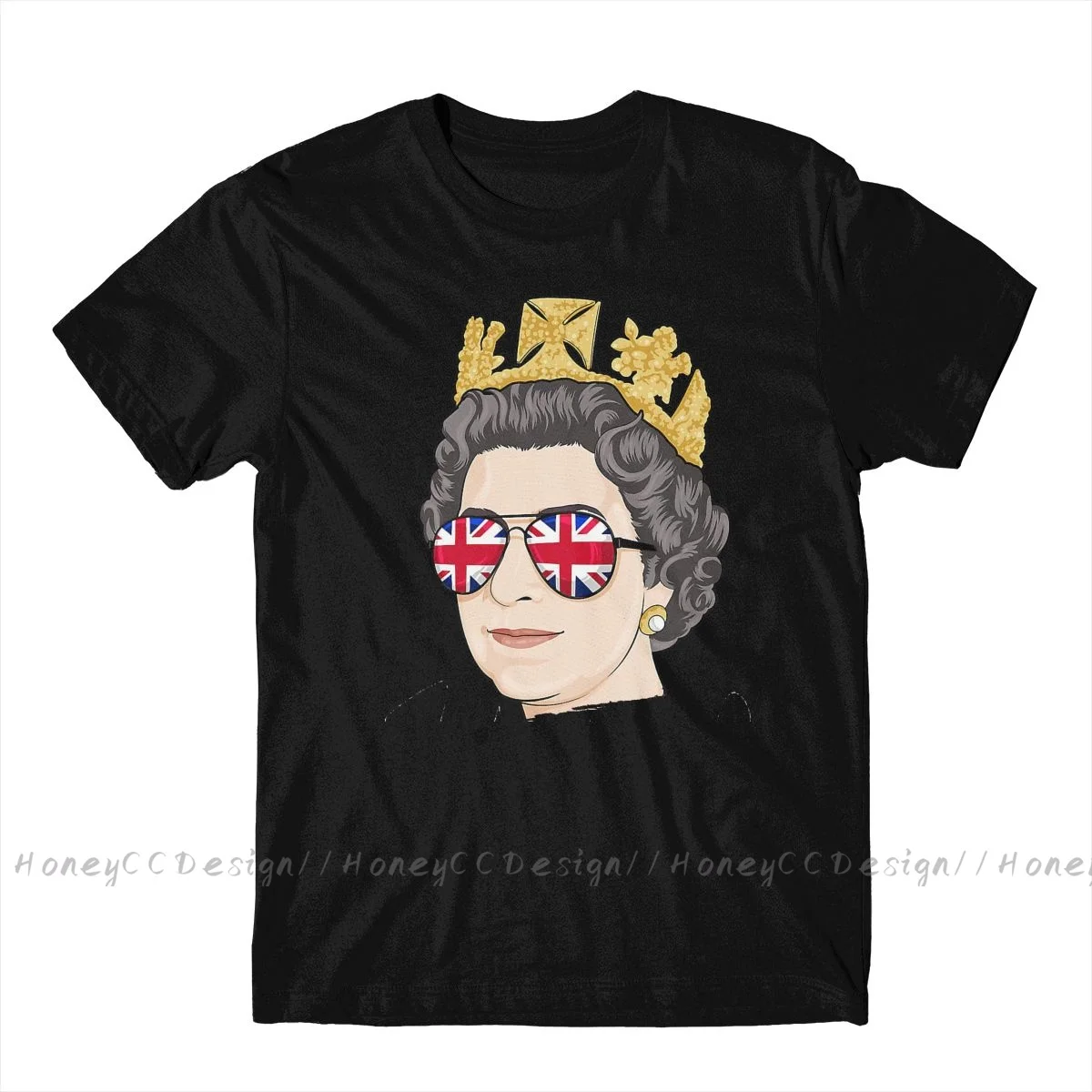 Elizabeth Alexandra 2021 New Arrival T-Shirt ER Queen British Unique Design Shirt Crewneck Cotton for Men TShirt