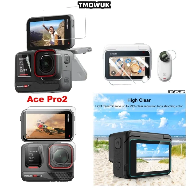 

High - Transparency Hard Tempered Glass LCD + TPU Soft Film For Insta360 ACE Pro AcePro 2