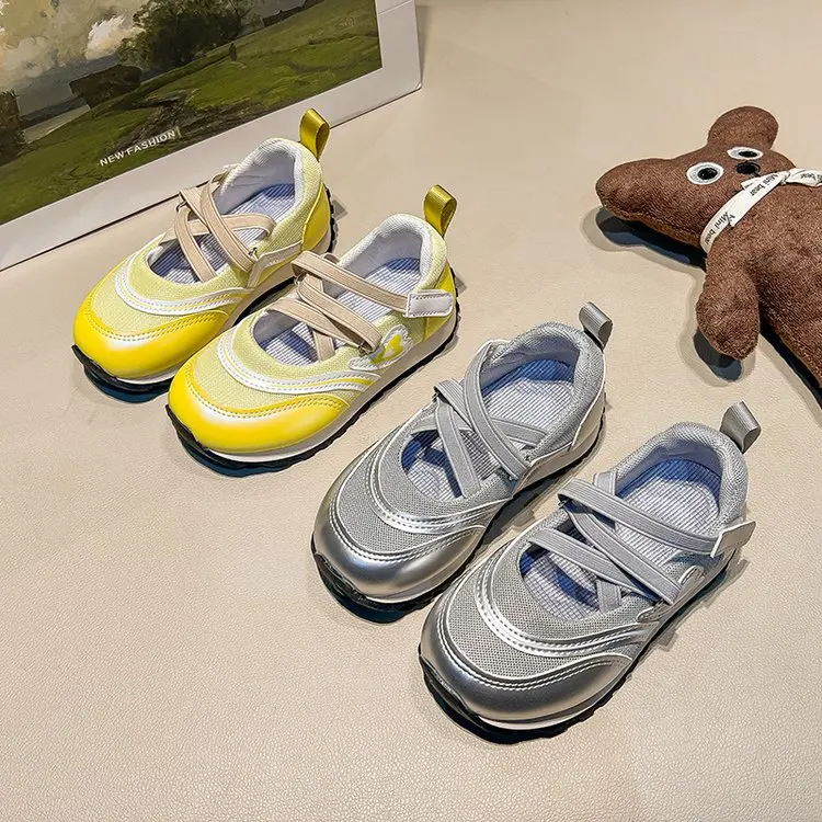 

Новинка 2023 года, детская обувь, балетки, весенне-летняя детская легкая и удобная повседневная обувь с вырезами для девочек