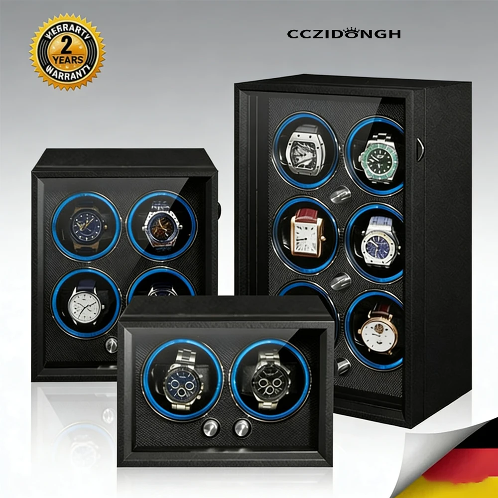 

Watch Winder Box Automatic 2/4/6 slot Wooden Watches Boxes watch display storage box
