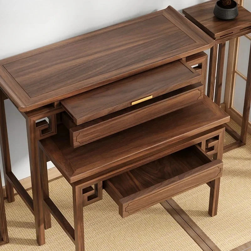 table incense case household Buddhist hall solid wood Buddhist table modern  tribute table shrine cabinet Buddhist niche