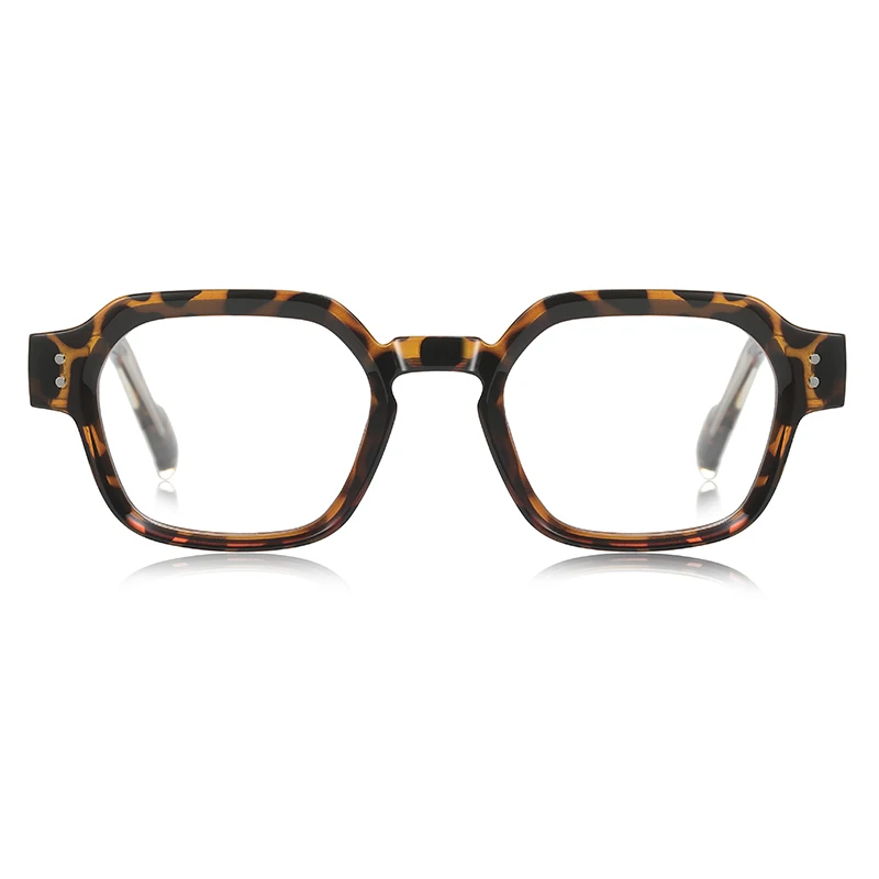 SZTZX نظارات قراءة بإطار مربع عصري جديد مضاد للضوء الأزرق للرجال والنساء، نظارات طبية بصرية مخصصة