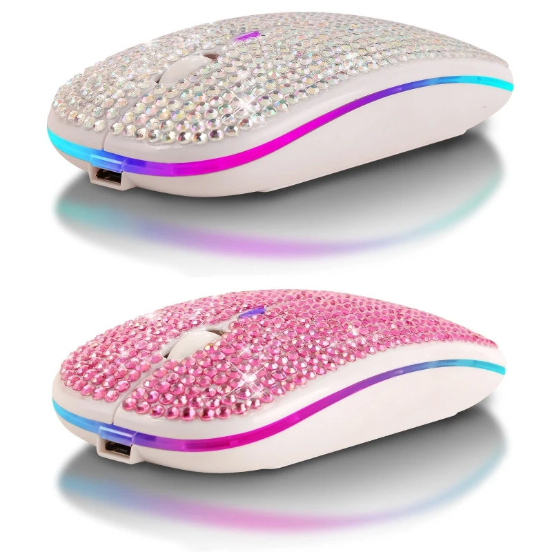 Bling  2.4GHz Wireless Mouse Covered with for rhinestone Crystal  Mo