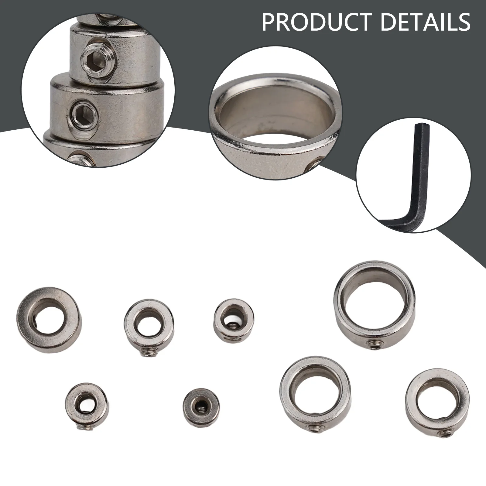 

Depth Stop Ring Stop Collar Set For DIY Projects Precise Drilling Depth Control Suitable For Plastics And Wood 8 Sizes Available