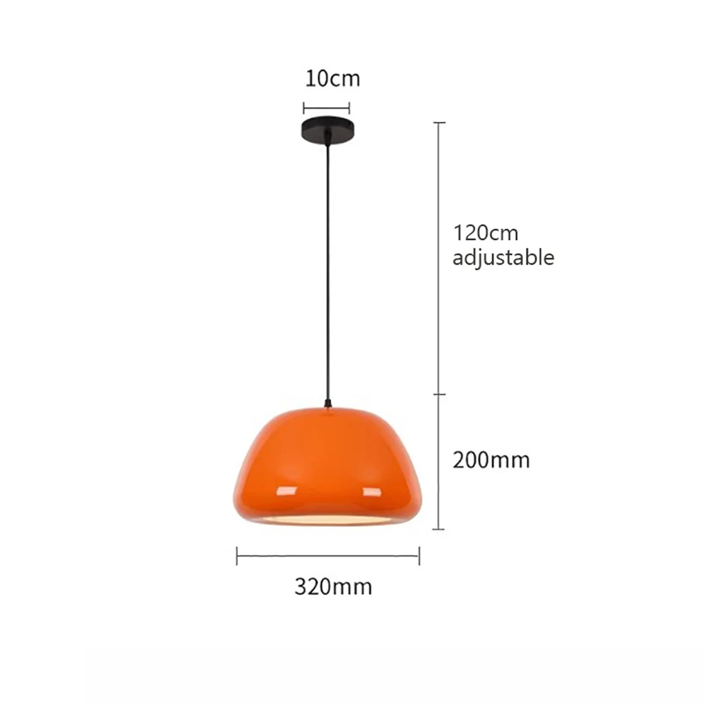 Nordic LED Macaron Pendant Light Carbon Steel Aluminum White Dark Green Orange Illuminations For Restaurant Living Rooms Fixture