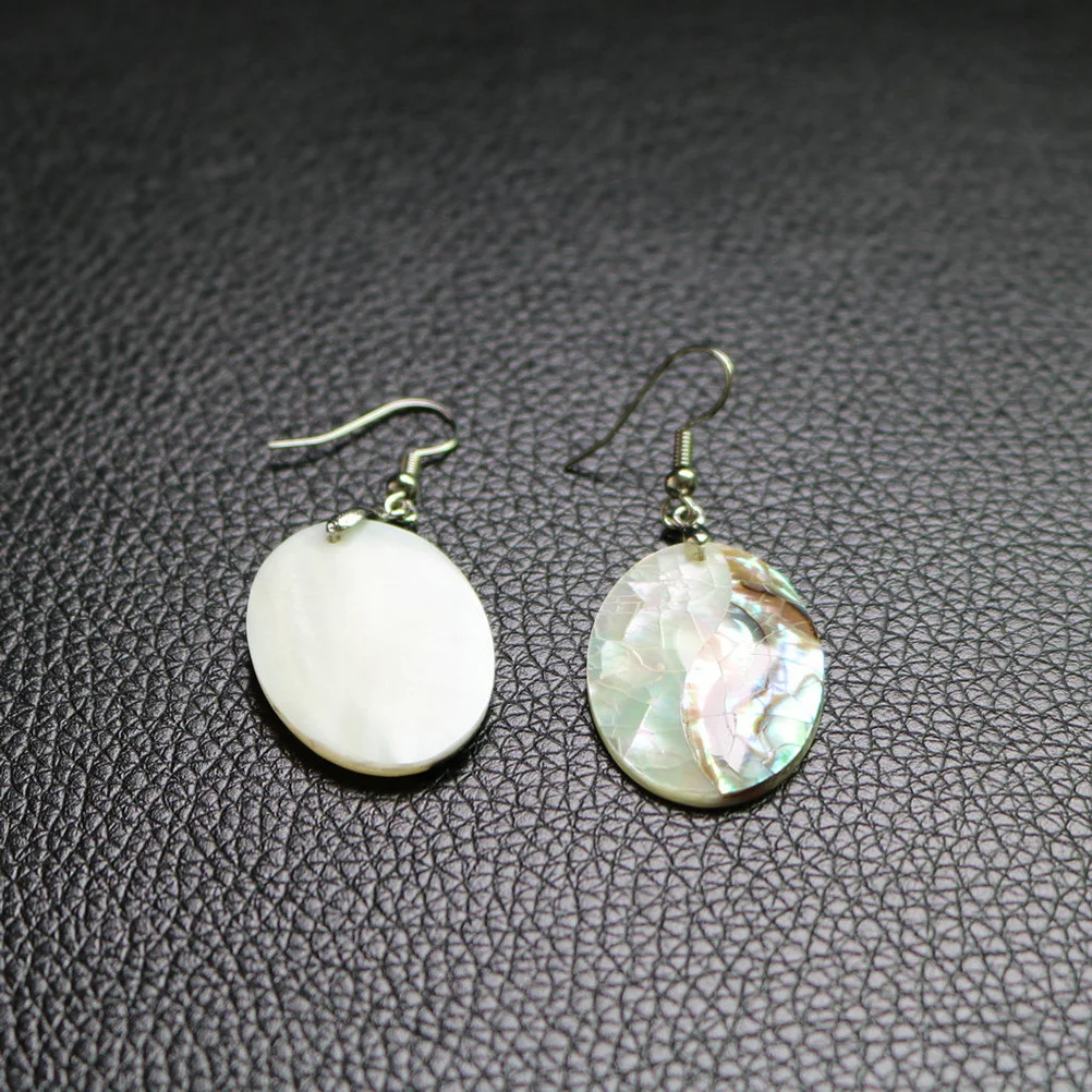 1 пара серег из абалона, естественный зеленый белый блеск, модные украшения с изысканным дизайном