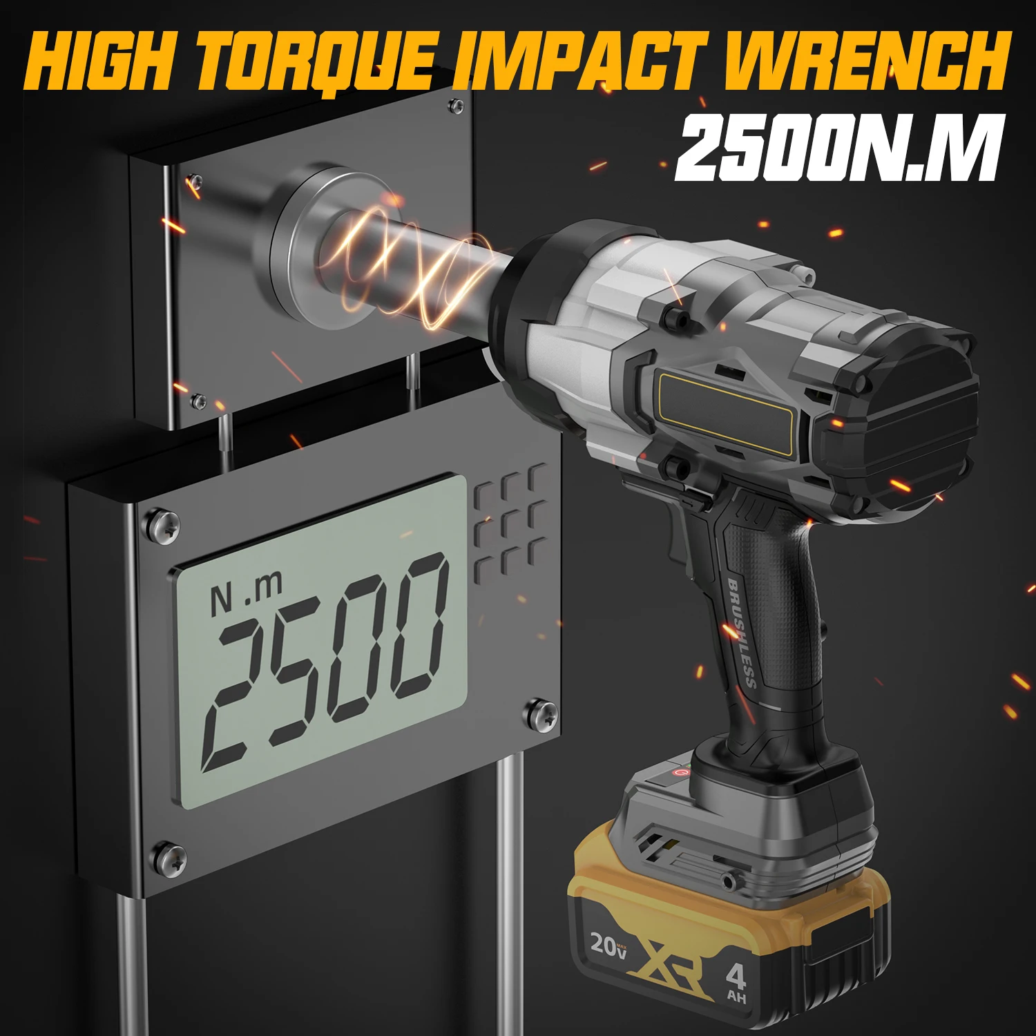 Bezprzewodowy klucz udarowy 3/ – Impact Wrench 3/4 Inch High Torque recenzja i cena