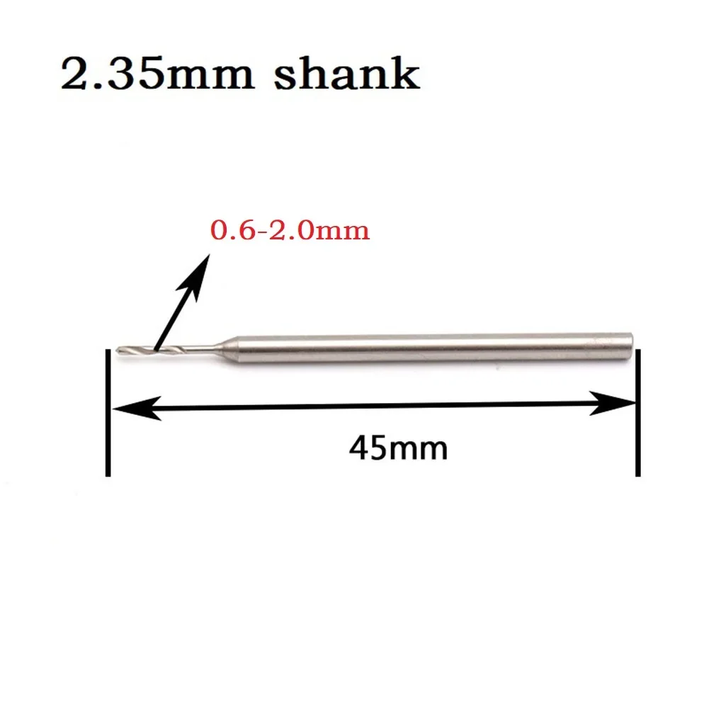 1PC Drill Bit 2.35mm Shank Engraving Cutter Rotary Tools End Mill Woodworking Router Bit Wood Milling Cutter Jewelry Tools