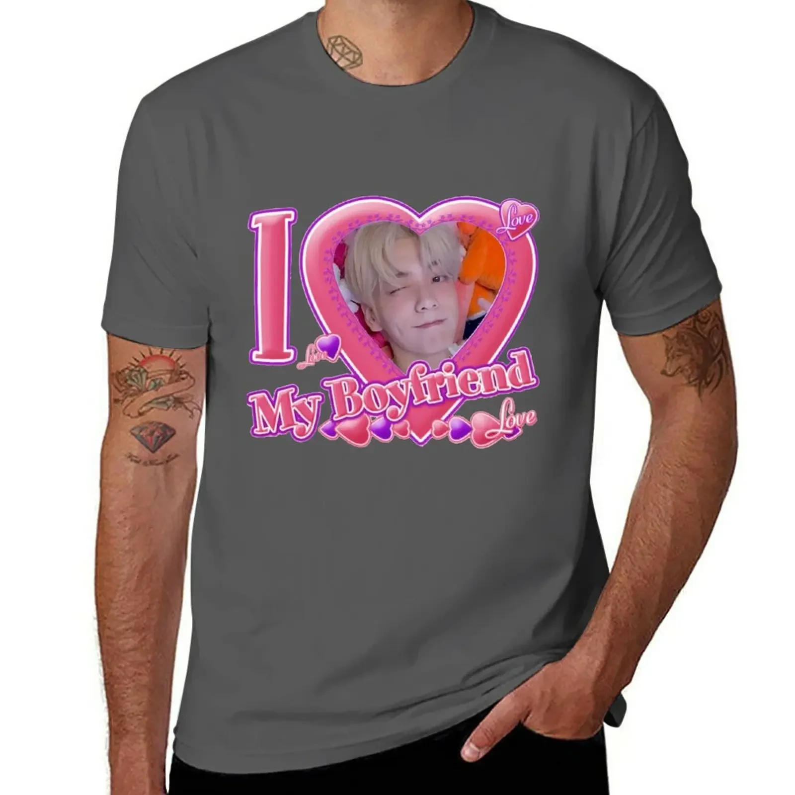 New Soobin  I love my boyfriend T-Shirt cute tops funny vintage graphic t-shirts oversized t shirt men clothing casual stylish